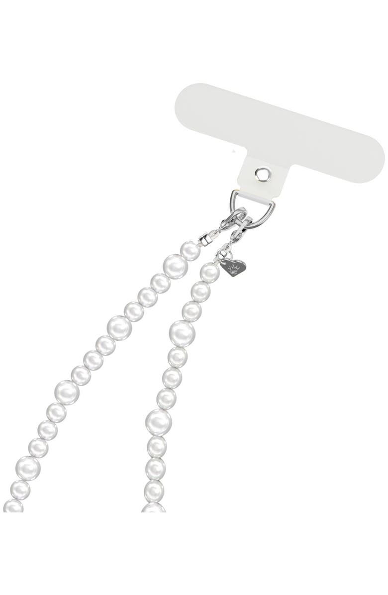 VELVET CAVIAR Phone Charm Wristlet, Alternate, color, White