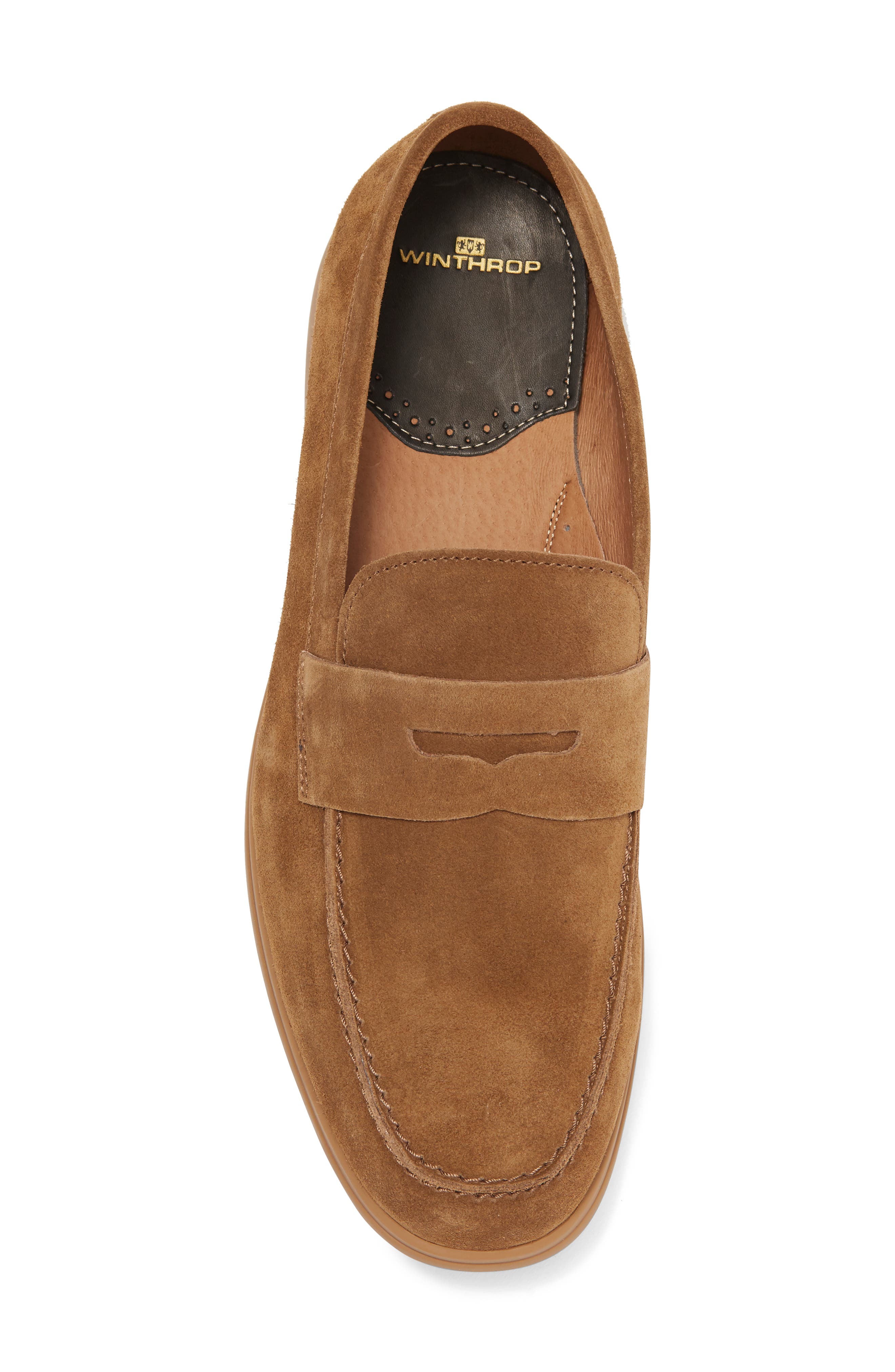 WINTHROP Palmdale Leather Loafer, Alternate, color, Tan Suede