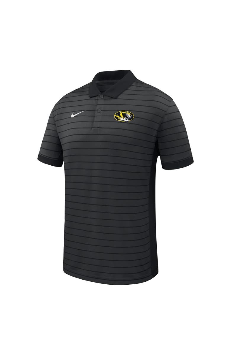Nike Men's Nike Black Missouri Tigers 2025 Early Season Coaches Sideline Victory Stripe Performance Polo, Alternate, color, 