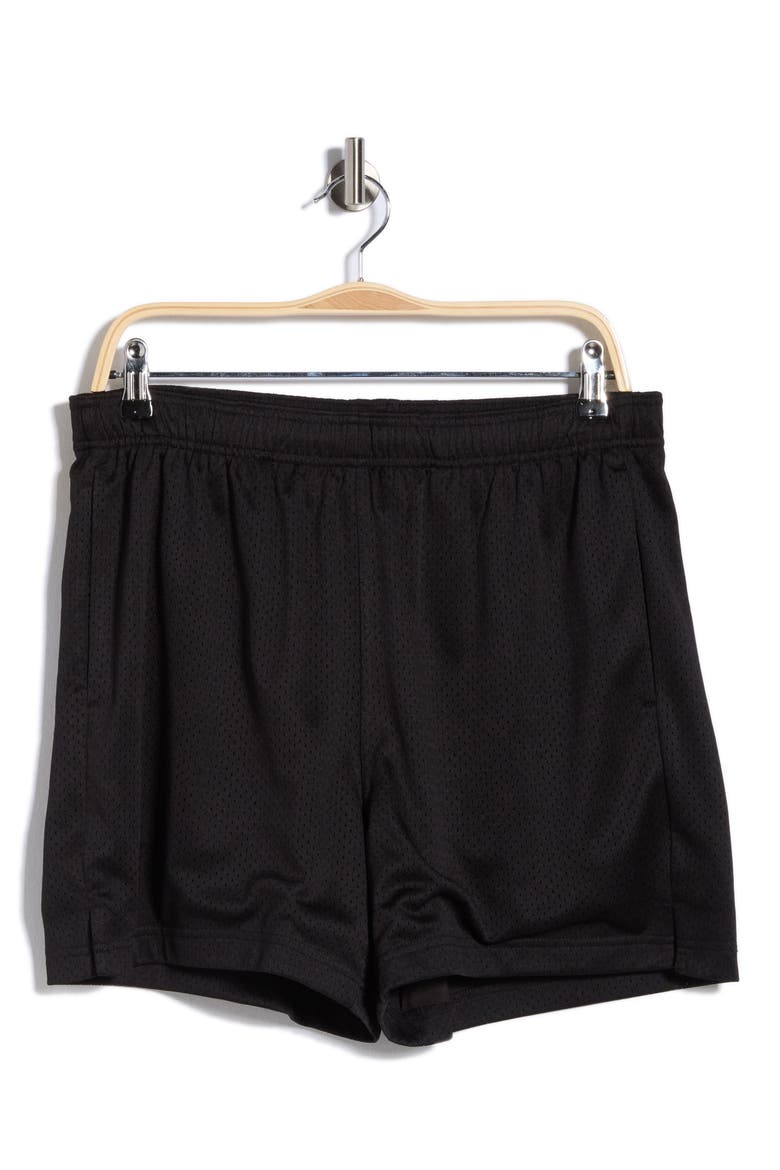 Diamond Mesh Shorts, Alternate, color, BLACK