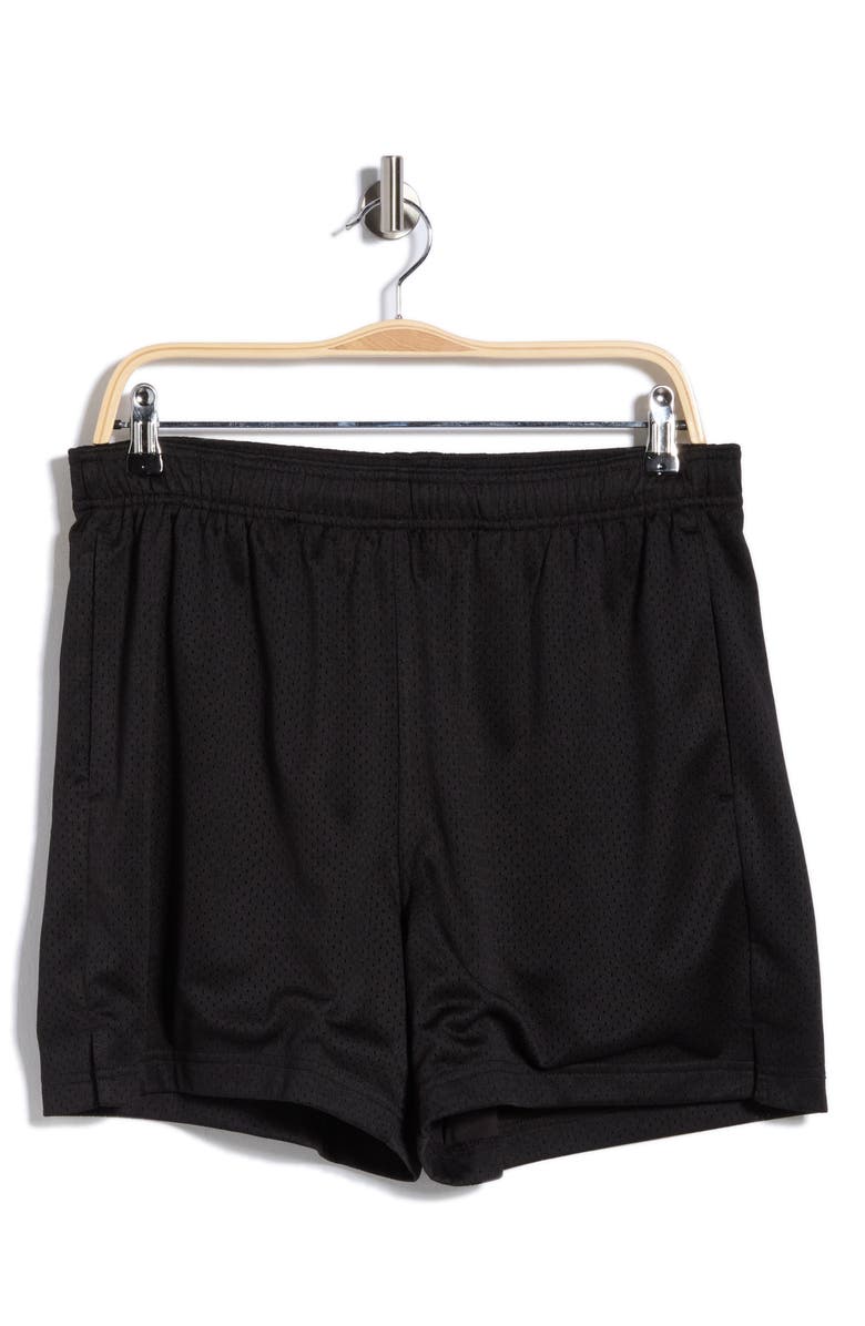 Z by Zella Diamond Mesh Shorts, Alternate, color, Black