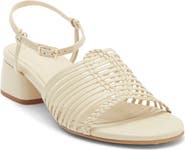 Freda Salvador Judy Woven Block Heel Sandal