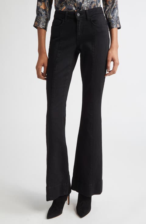Lenora Front Seam Flare Leg Jeans