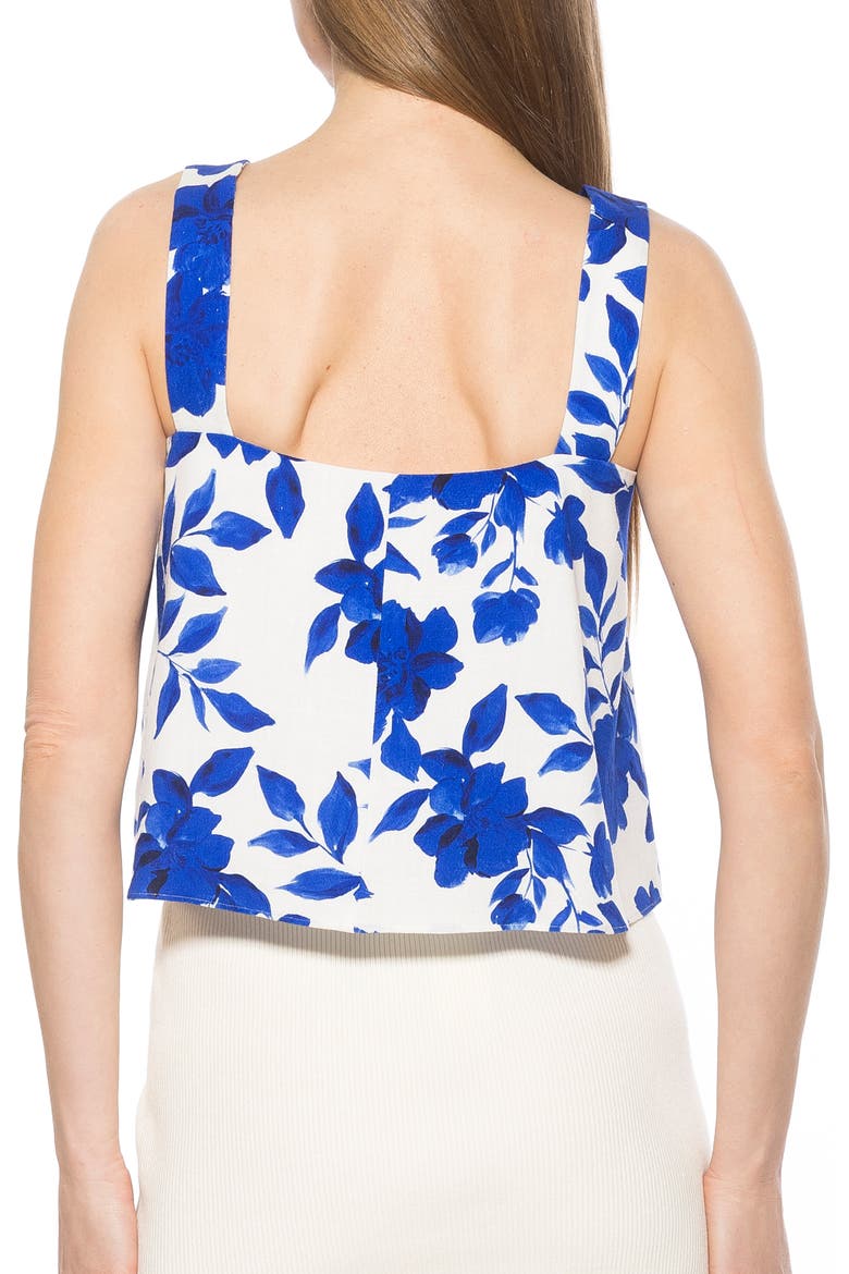 Elena Trapeze Tank, Alternate, color, BLUE FLORAL