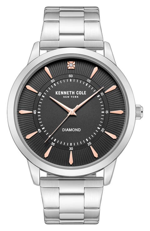 Genuine Diamond Bracelet Watch, 44mm - 0.005ct.