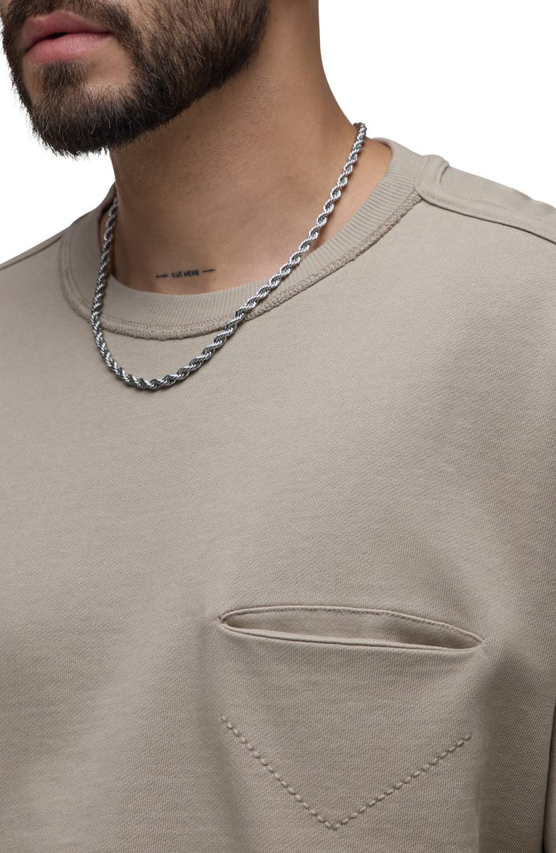 Hudson Jeans French Terry Crewneck Sweatshirt, Alternate, color, Laurel Oak