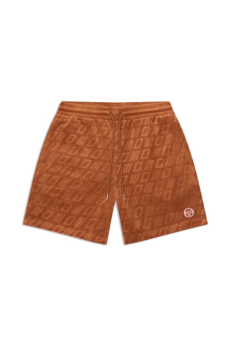 Bandiera Debossed Velour Short, Alternate, color, SUGAR ALMOND