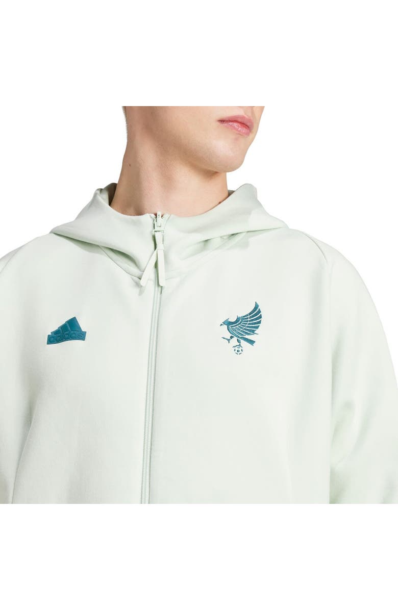 adidas Men's adidas Green Mexico National Team 2024 Travel AEROREADY Raglan Full-Zip Hoodie, Alternate, color,