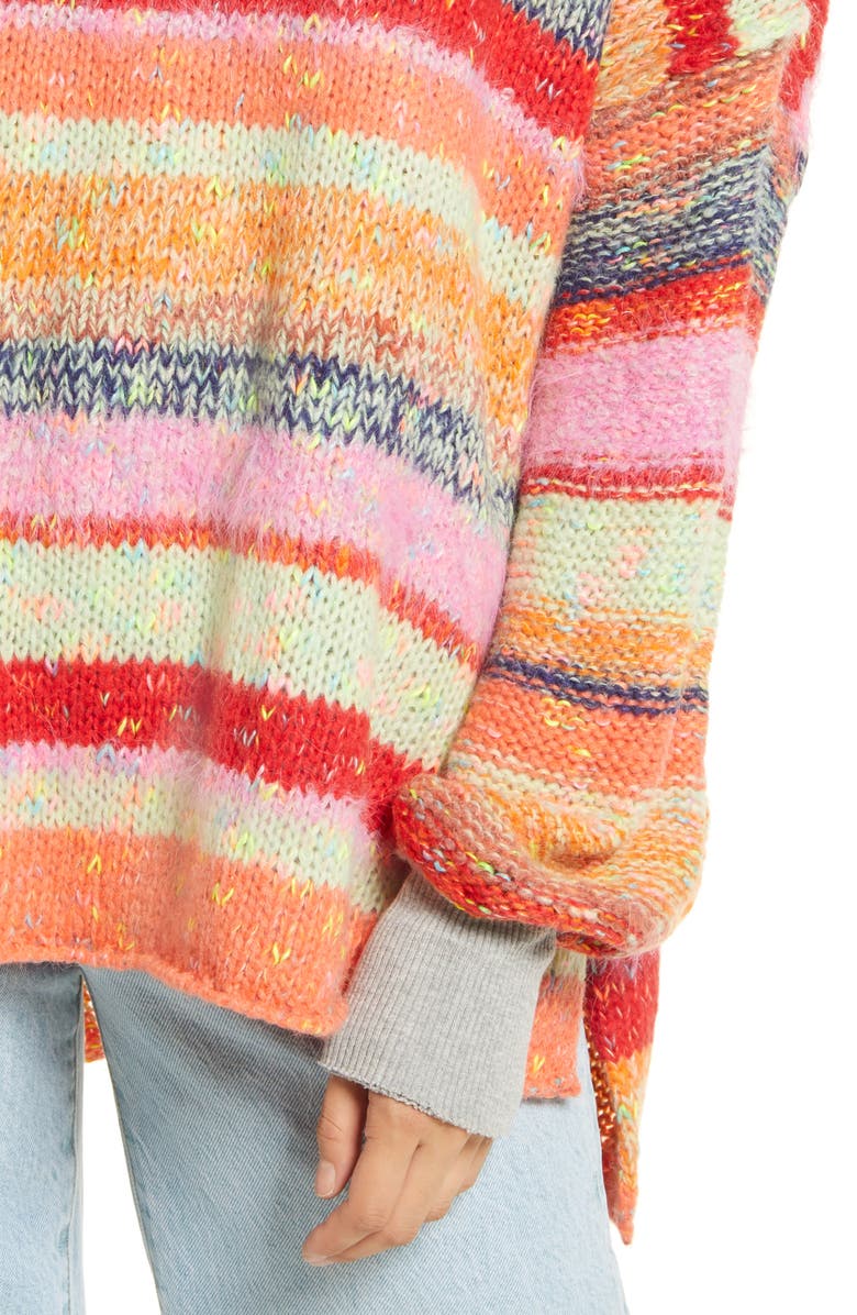 Free People String Lights Oversize Sweater, Alternate, color, 