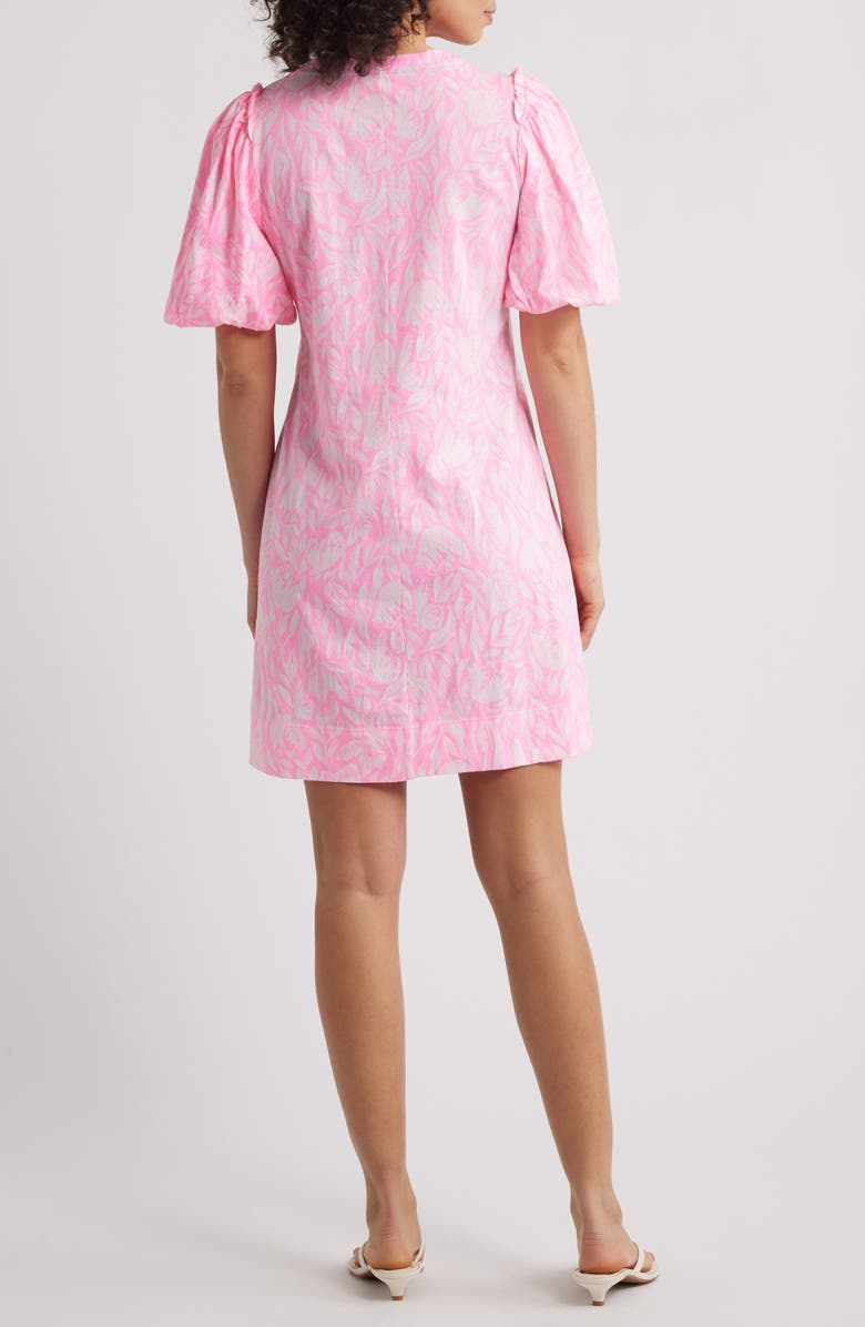 Lilly Pulitzer<sup>®</sup> Mercer Puff Sleeve Cotton T-Shirt Dress, Alternate, color, Rousseau
