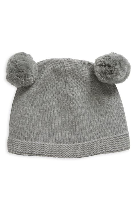 Double Pompom Organic Cotton Beanie (Baby)