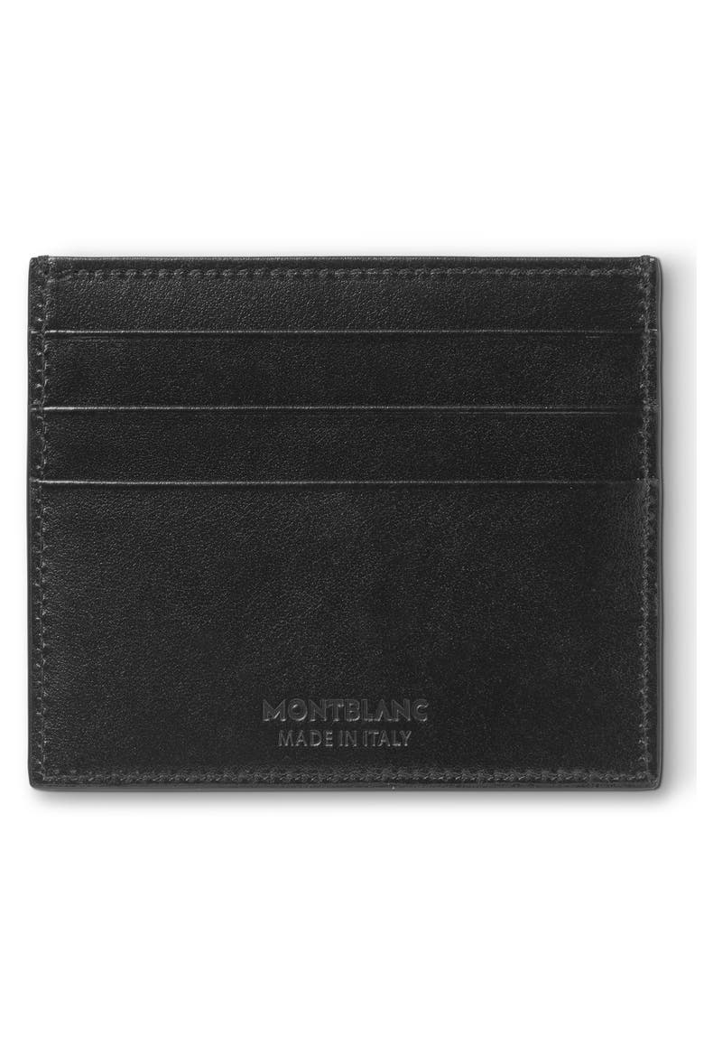 Meisterstück Leather Card Case, Alternate, color, BLACK