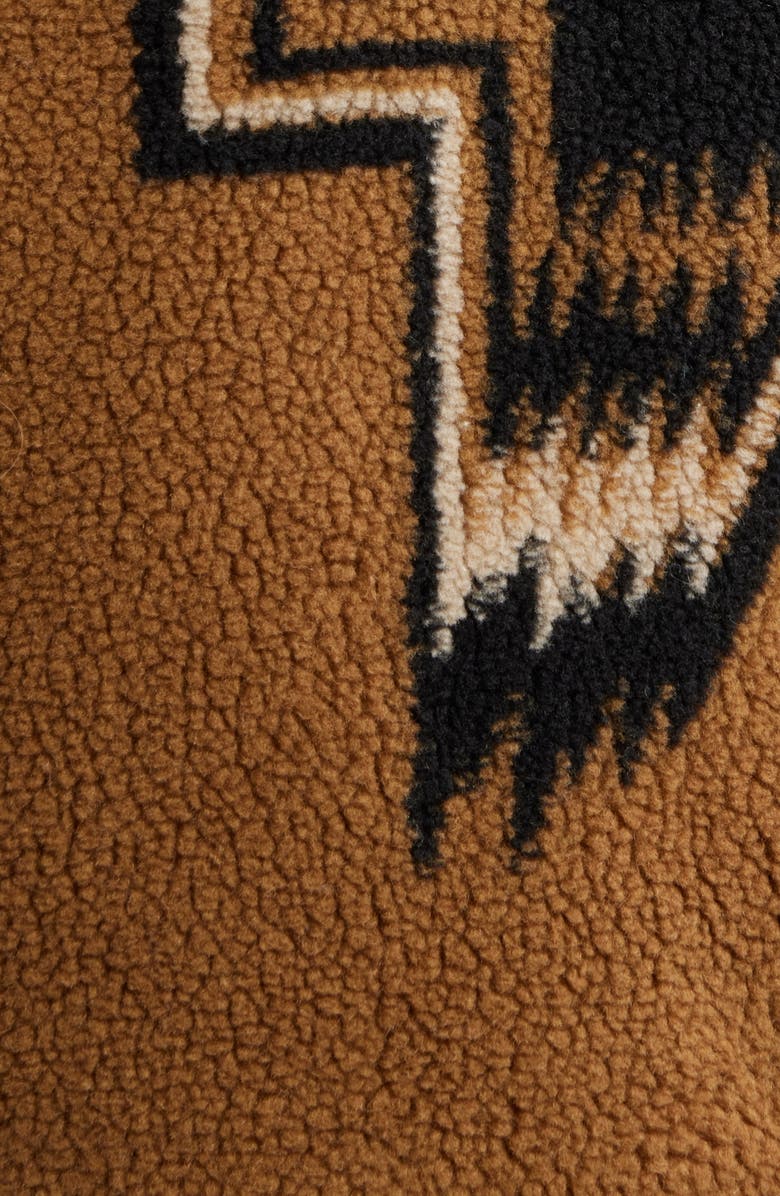 Pendleton Cottonwood Fleece Hooded Jacket, Alternate, color, Bronze Autumn Star