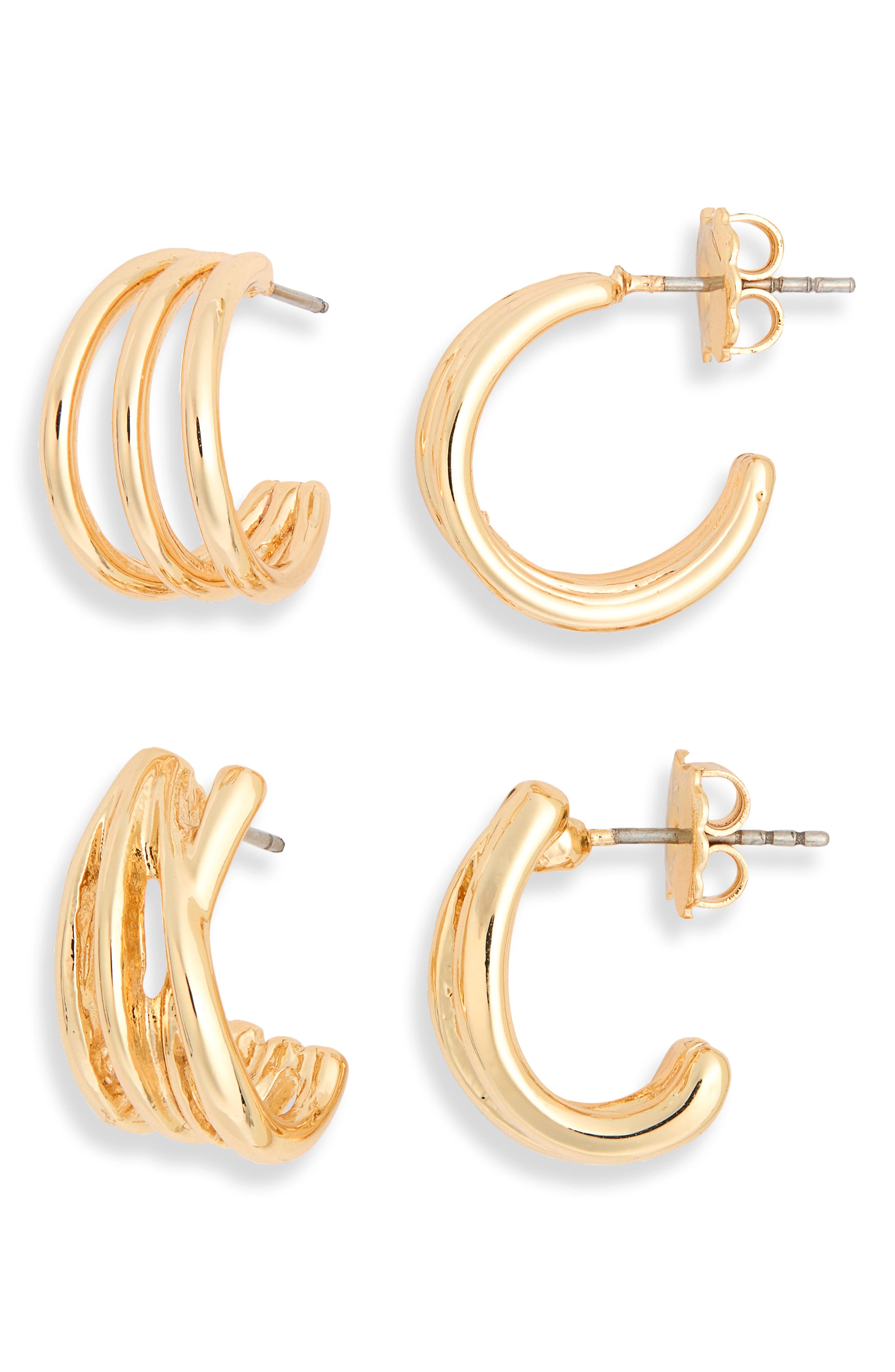 Split Hoop Earring Set
