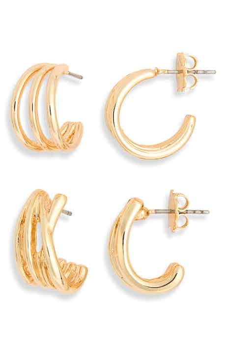 Split Hoop Earring Set