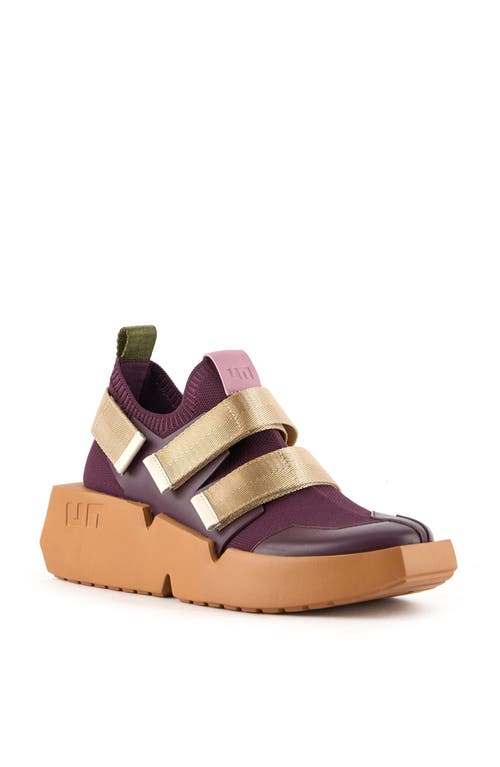 United Nude Mega Run Sneaker In Burgundy