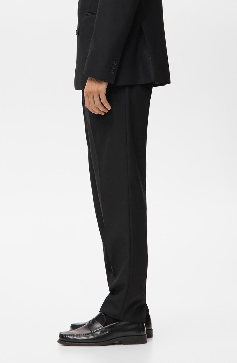 MANGO Regular Fit Pleated Pants, Alternate, color, 