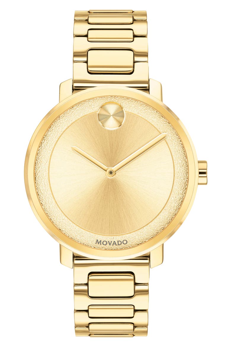 Bold Bracelet Watch, 34mm, Main, color, GOLD