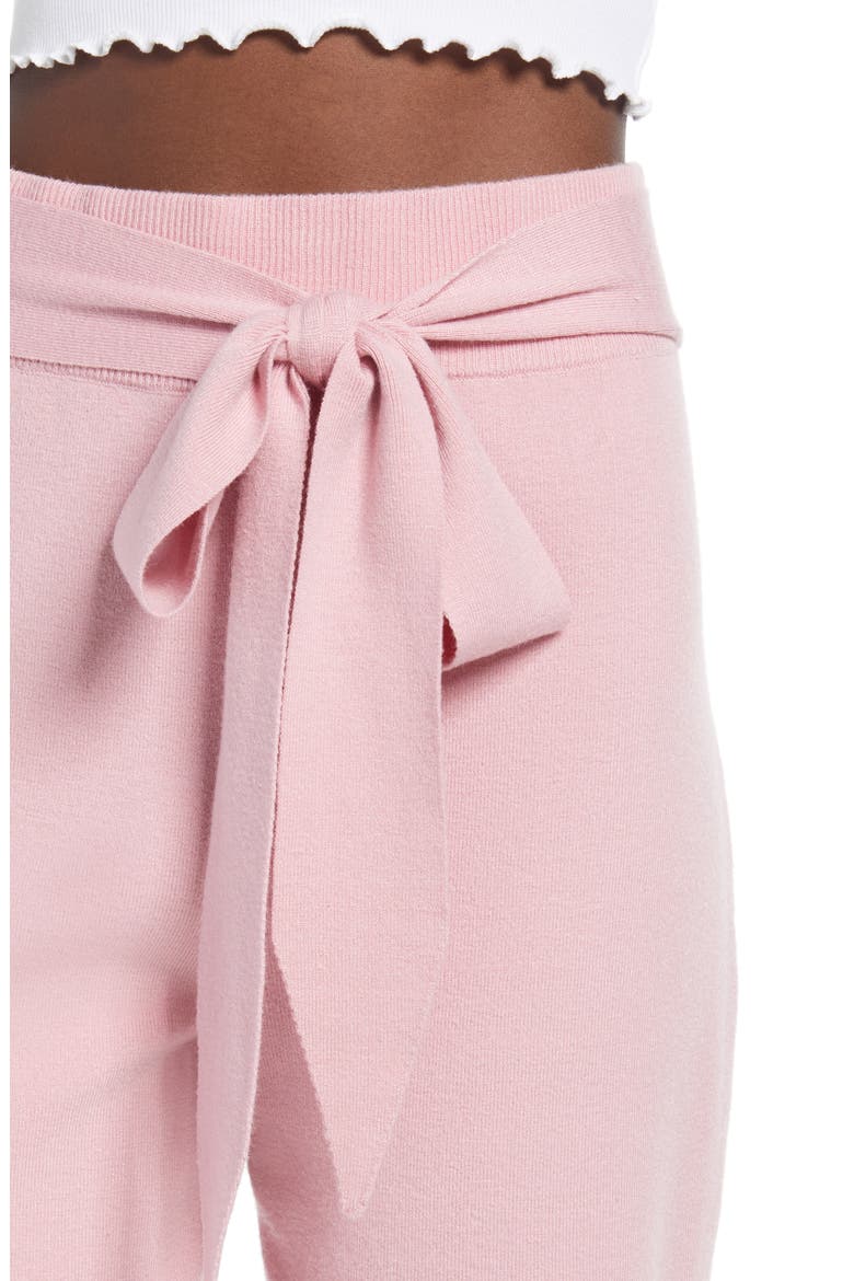 Kerry Tie Waist Pants, Alternate, color, PINK