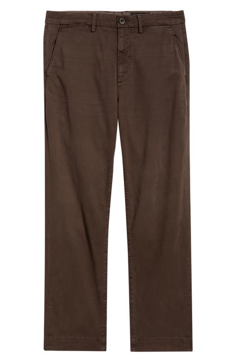 Archie Relaxed Straight Leg Stretch Sateen Pants