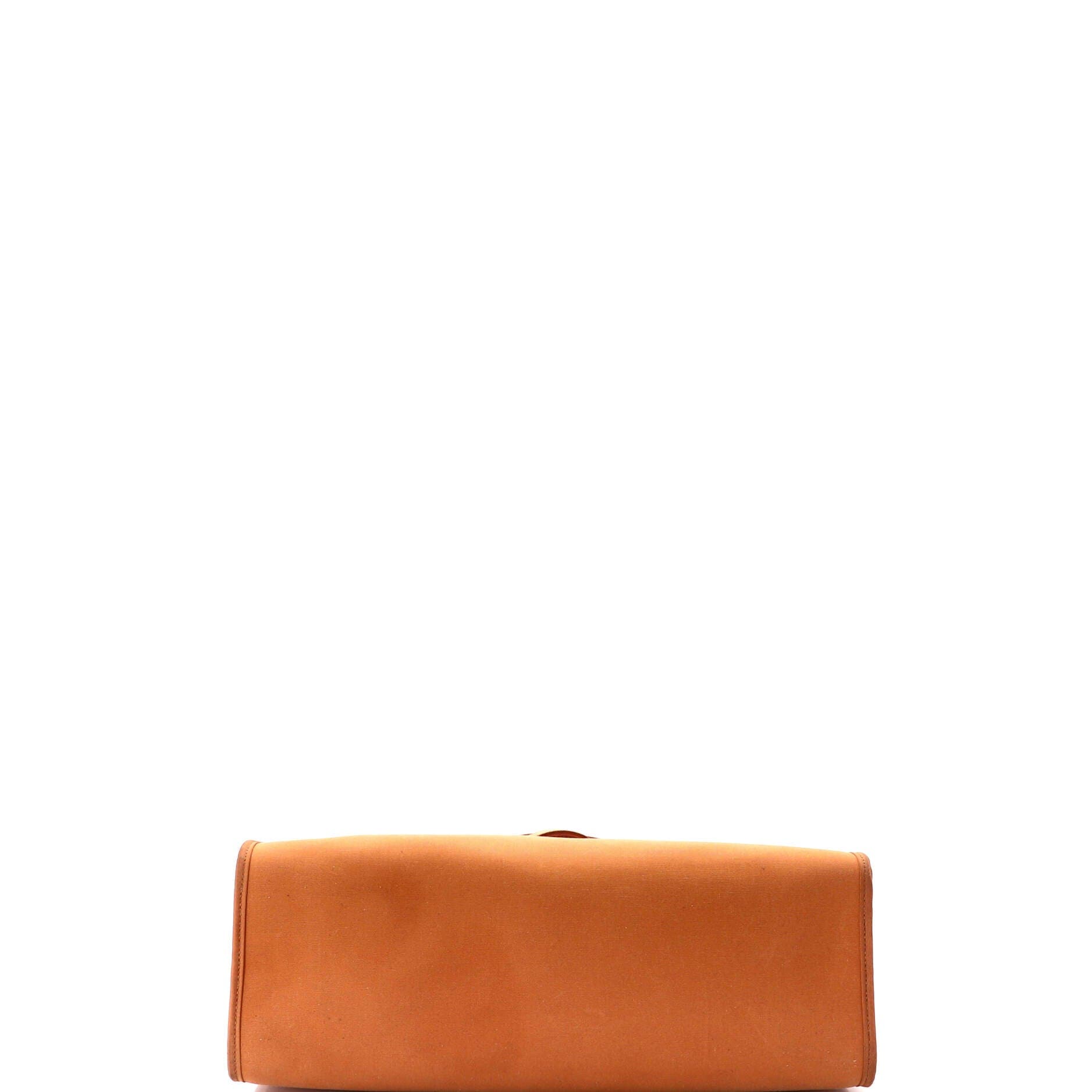 Herbag Zip Leather and Toile 39, Alternate, color, Brown