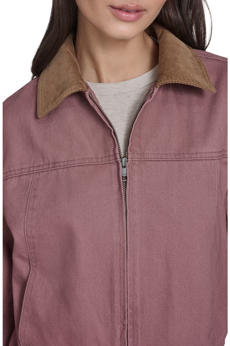 Corduroy Collar Chore Jacket, Alternate, color, MAUVE