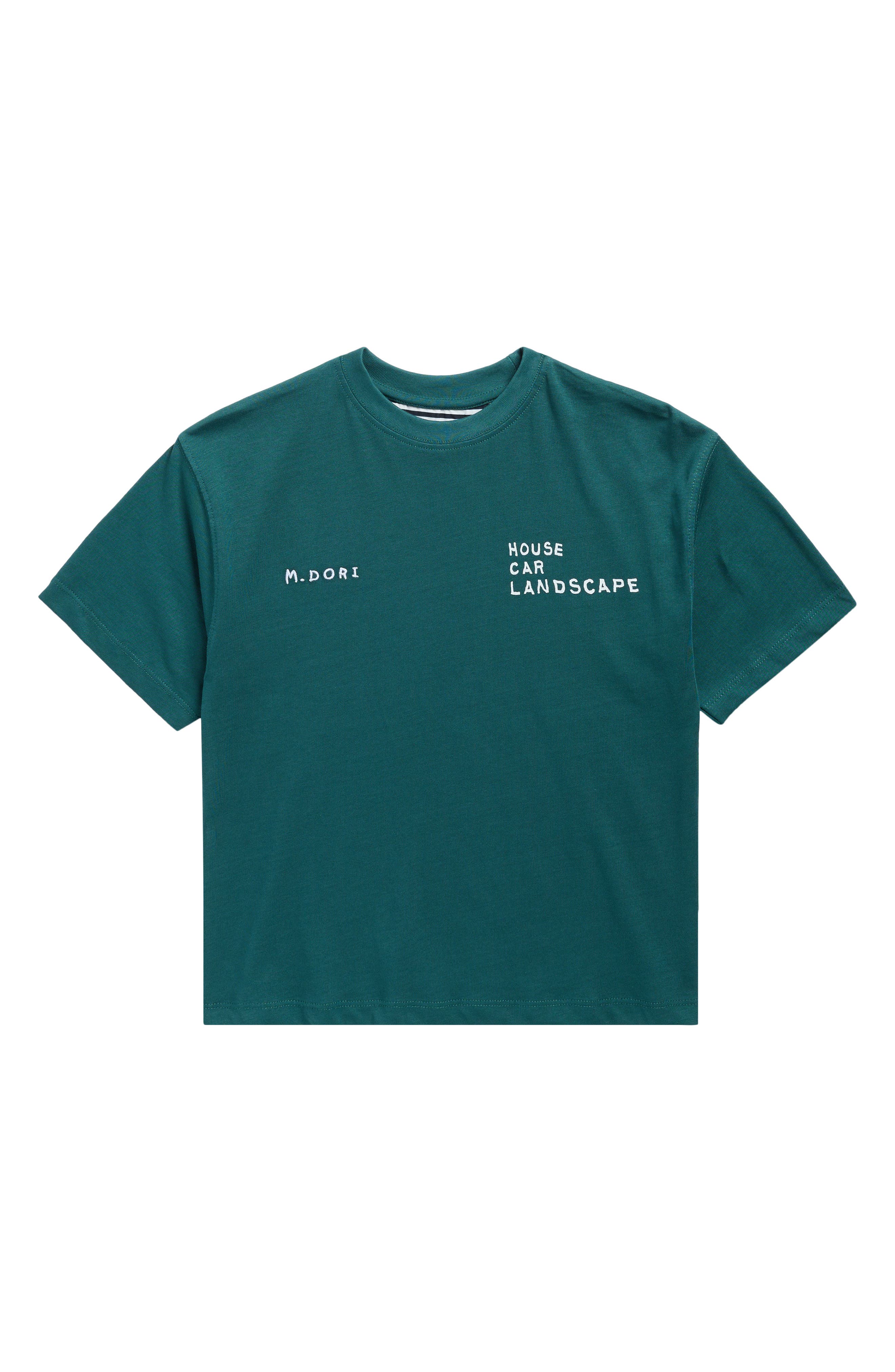 DENIM AND FLOWER Kids' House Car Landscape Cotton Graphic T-Shirt