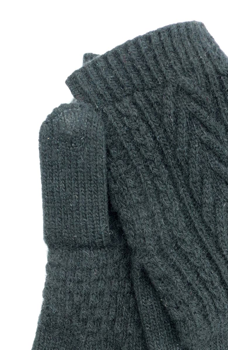 Portolano Cashmere Gloves, Alternate, color, Black