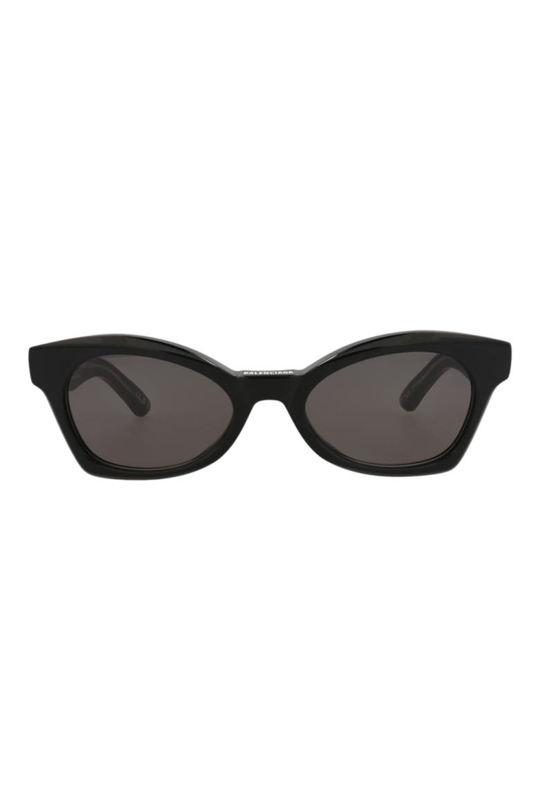 53mm Cat Eye Sunglasses, Main, color, BLACK BLACK GREY