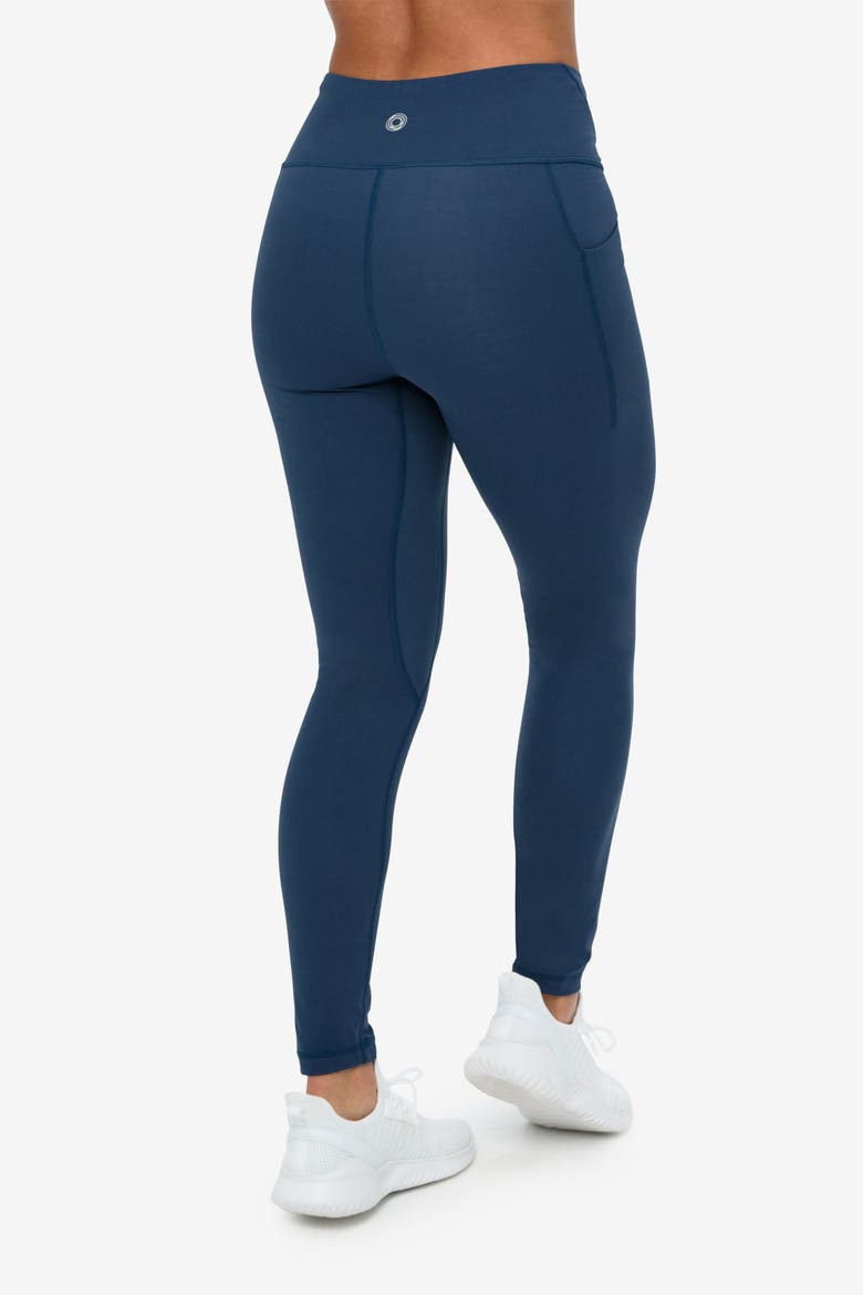 Women's Compression Long Leggings, Alternate, color, Midnight Blue