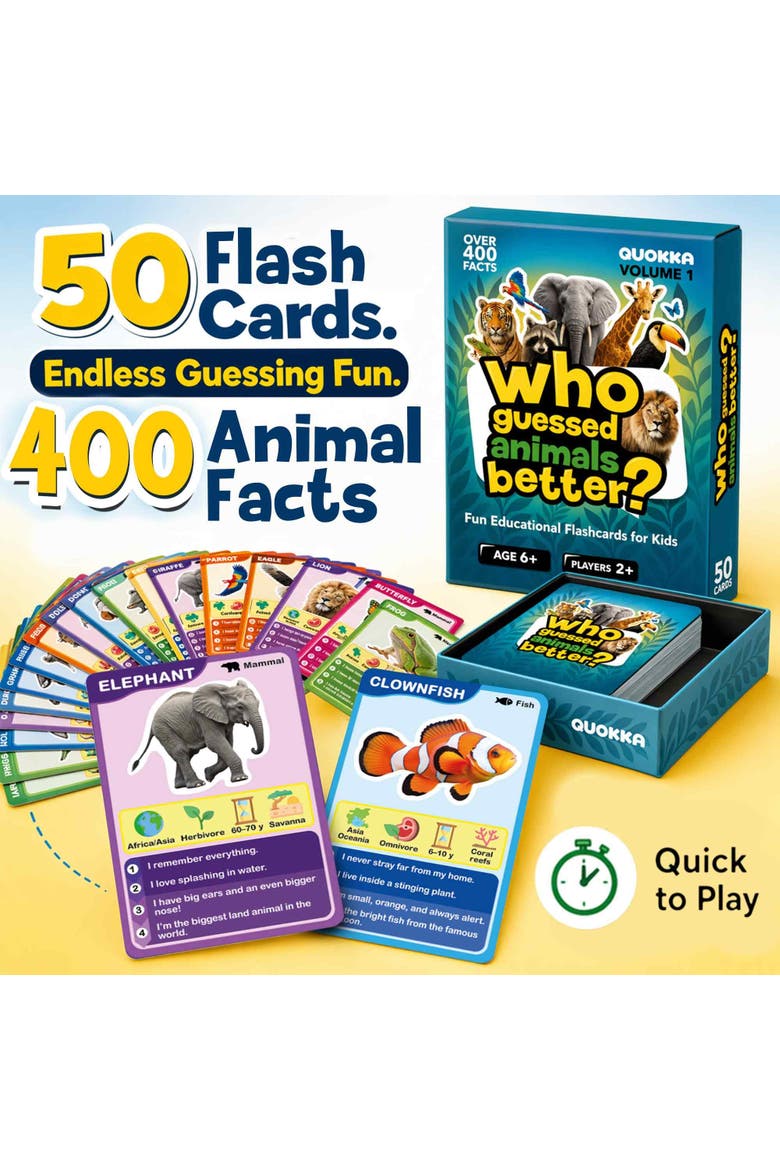 Who Guess It Better Visual Clue Card Game Collection, Alternate, color, Animals