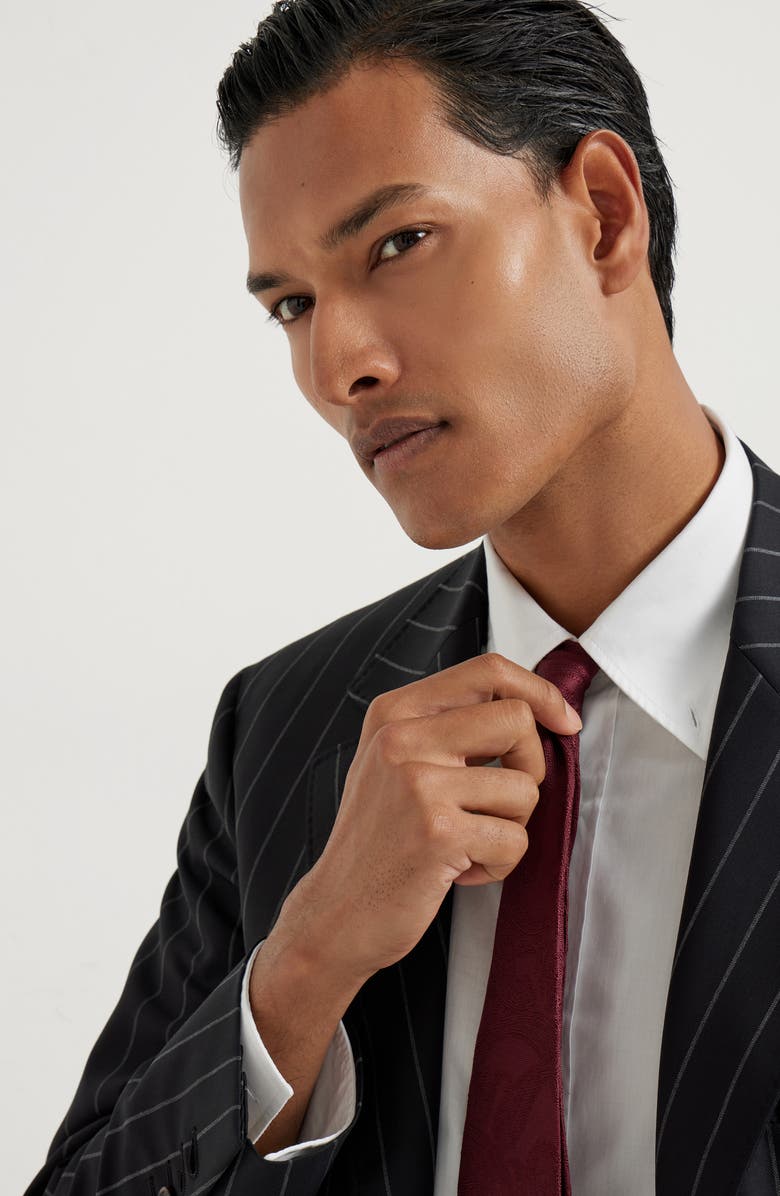 Brunello Cucinelli Virgin wool blazer, Alternate, color, Anthracite