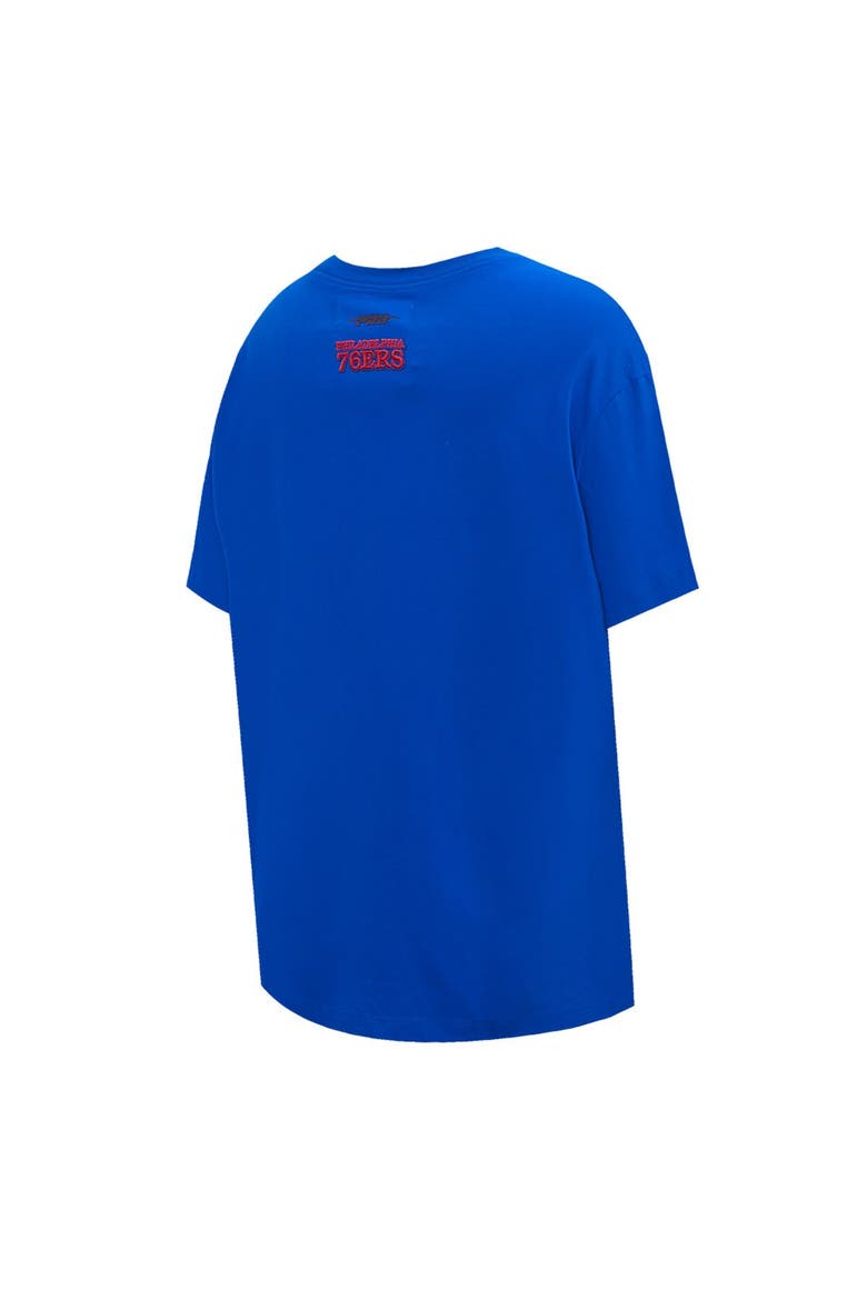 Women's Pro Standard Royal Philadelphia 76ers Script Boyfriend T-Shirt, Alternate, color, Royal
