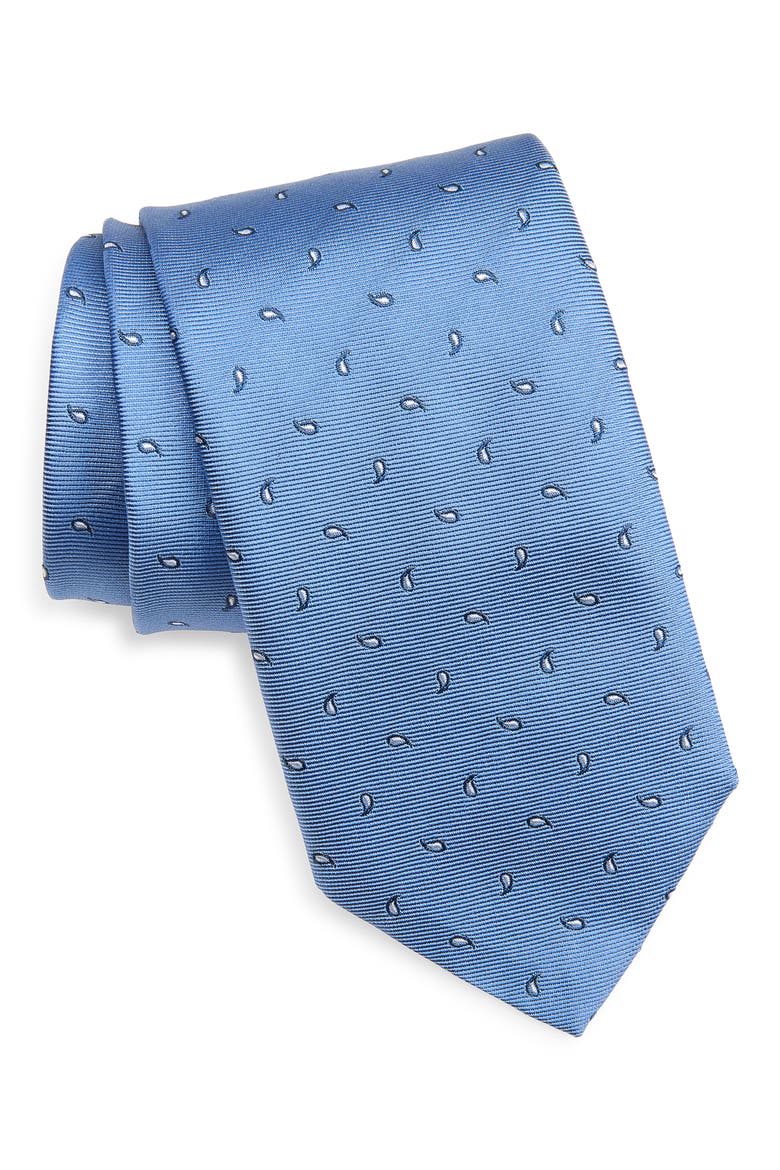 Neat Paisley Silk Tie, Main, color, LIGHT PASTEL BLUE