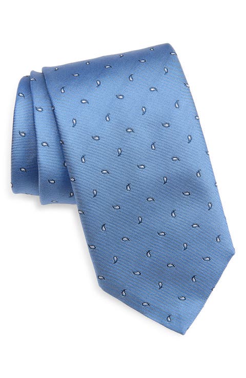 Neat Paisley Silk Tie