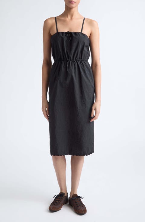 Barr Drawstring Waist Dress