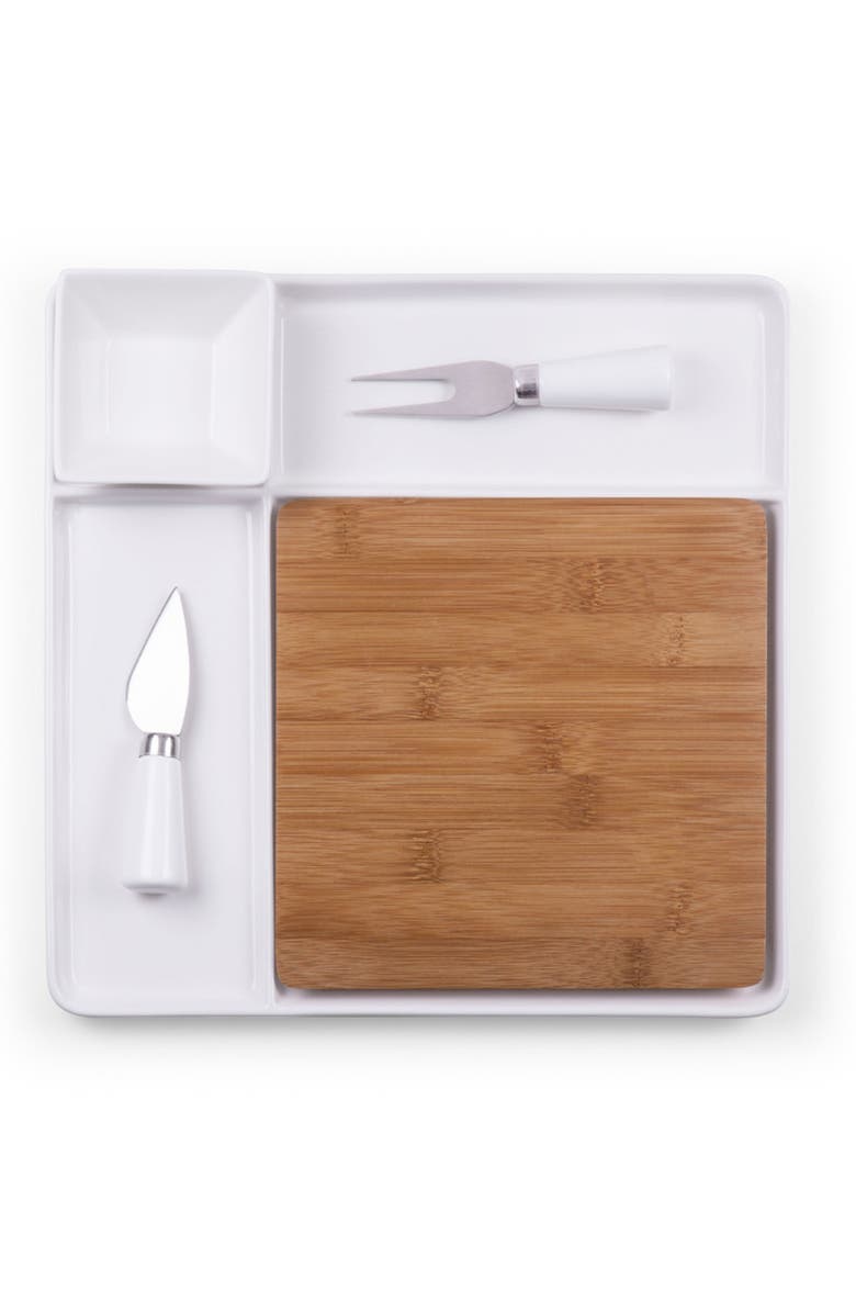 Picnic Time Peninsula Cutting Board & Serving Tray, Alternate, color, Brown