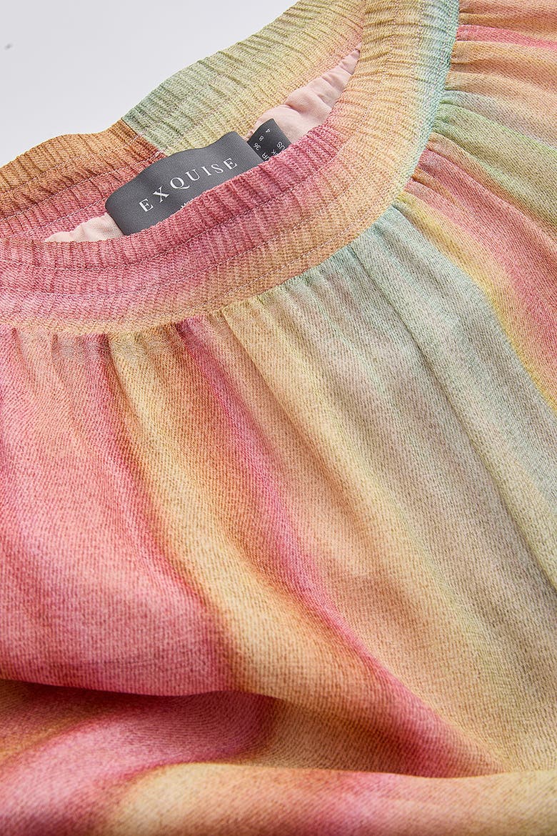 Absolon Elastic Waist Lined Pants, Alternate, color, Multi Color
