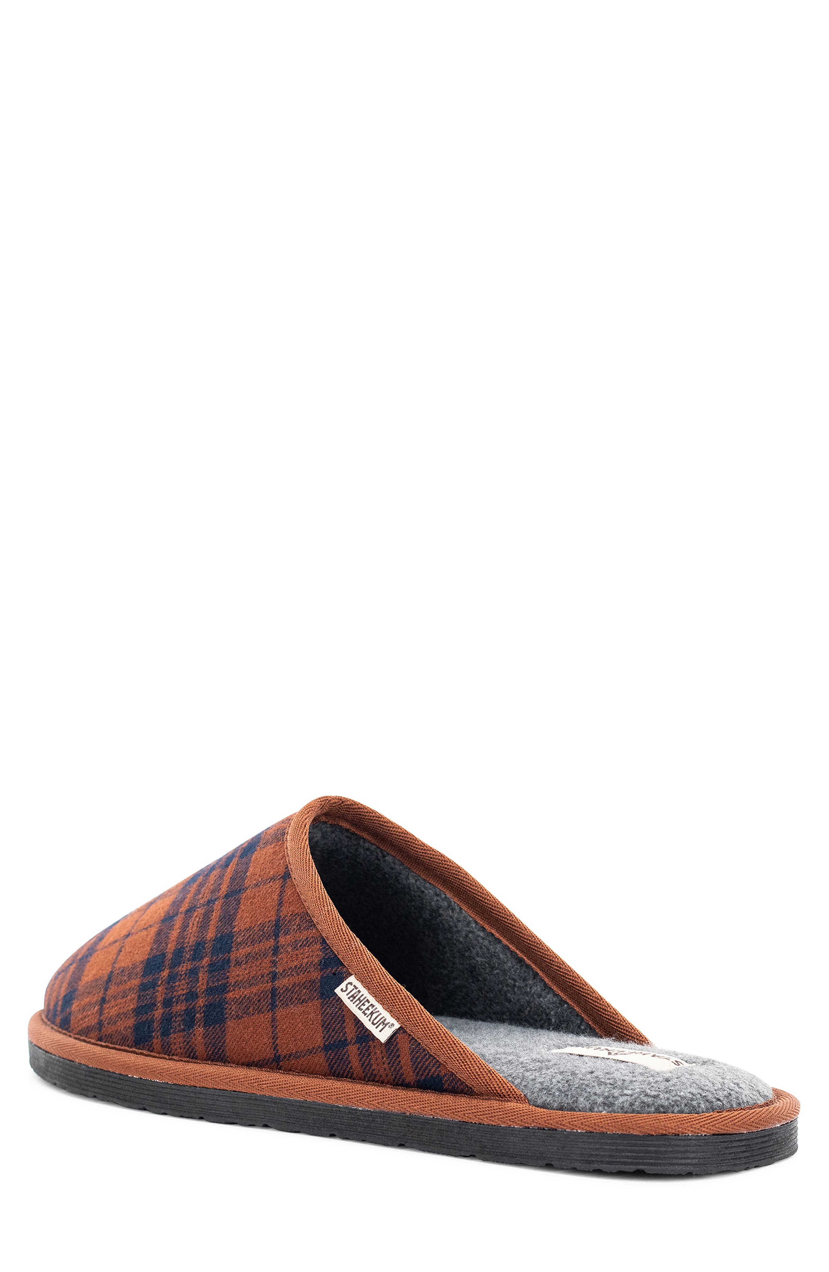 Staheekum Alpine Flannel Scuff Slippers, Alternate, color, Chestnut