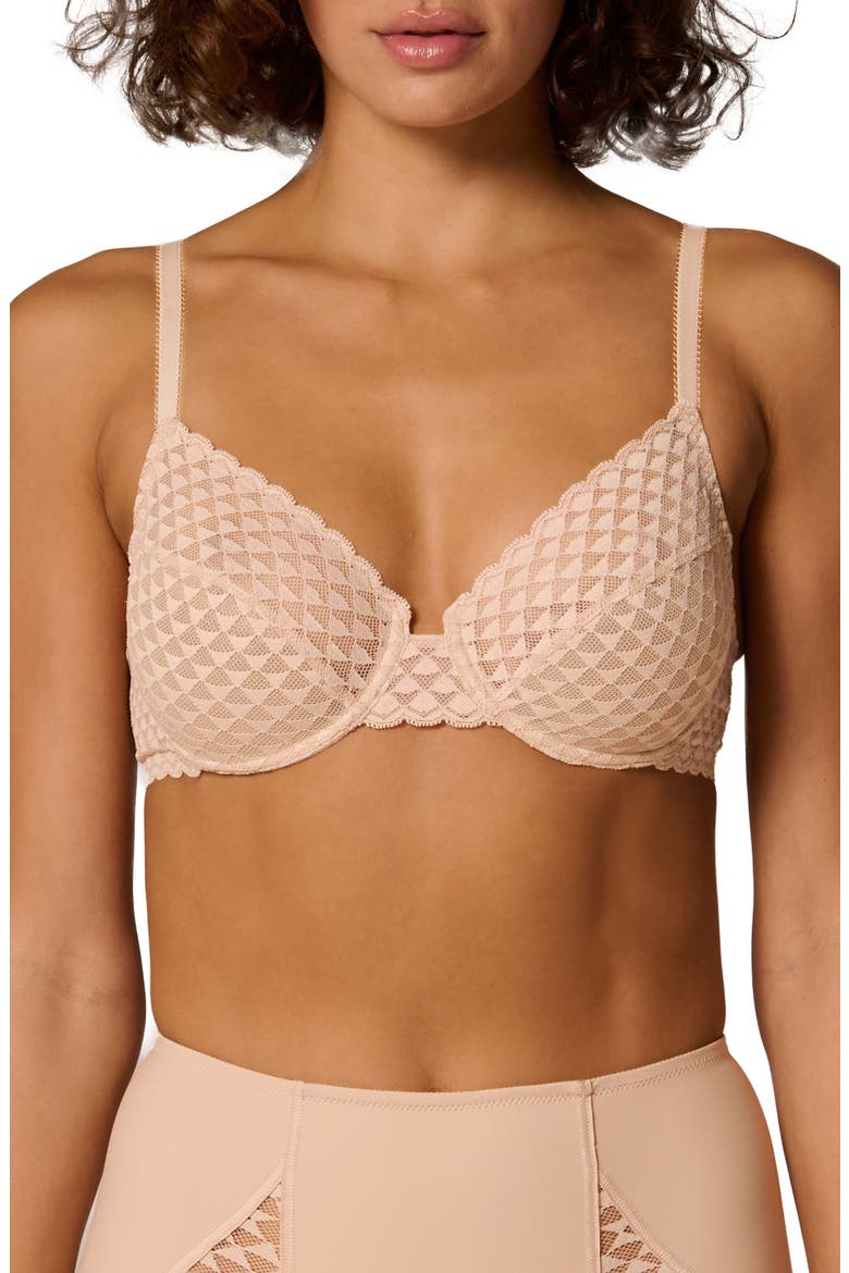 French Full Cup Underwire Bra, Main, color, PEAU ROSE