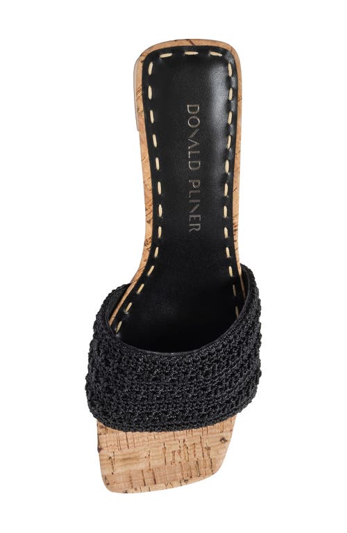 Donald Pliner Block Heel Sandal In Black