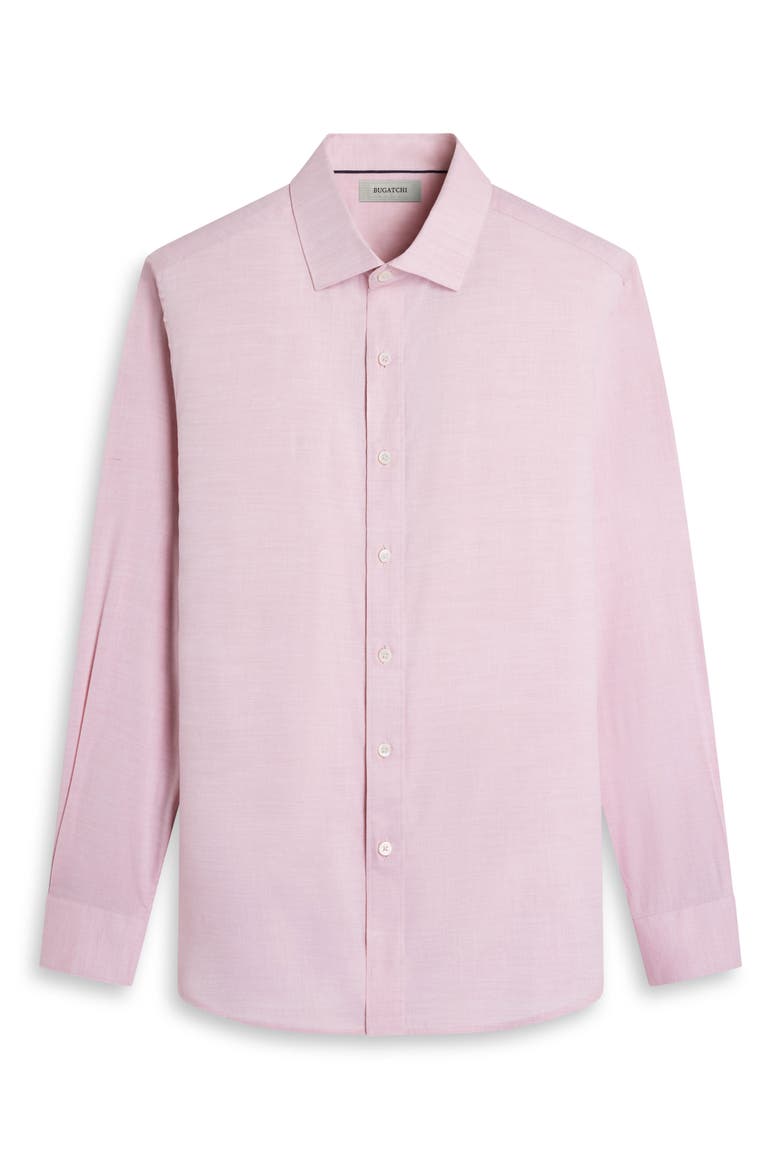 Axel Trim Fit Solid Cotton Blend Button-Up Shirt, Alternate, color, DUSTY PINK