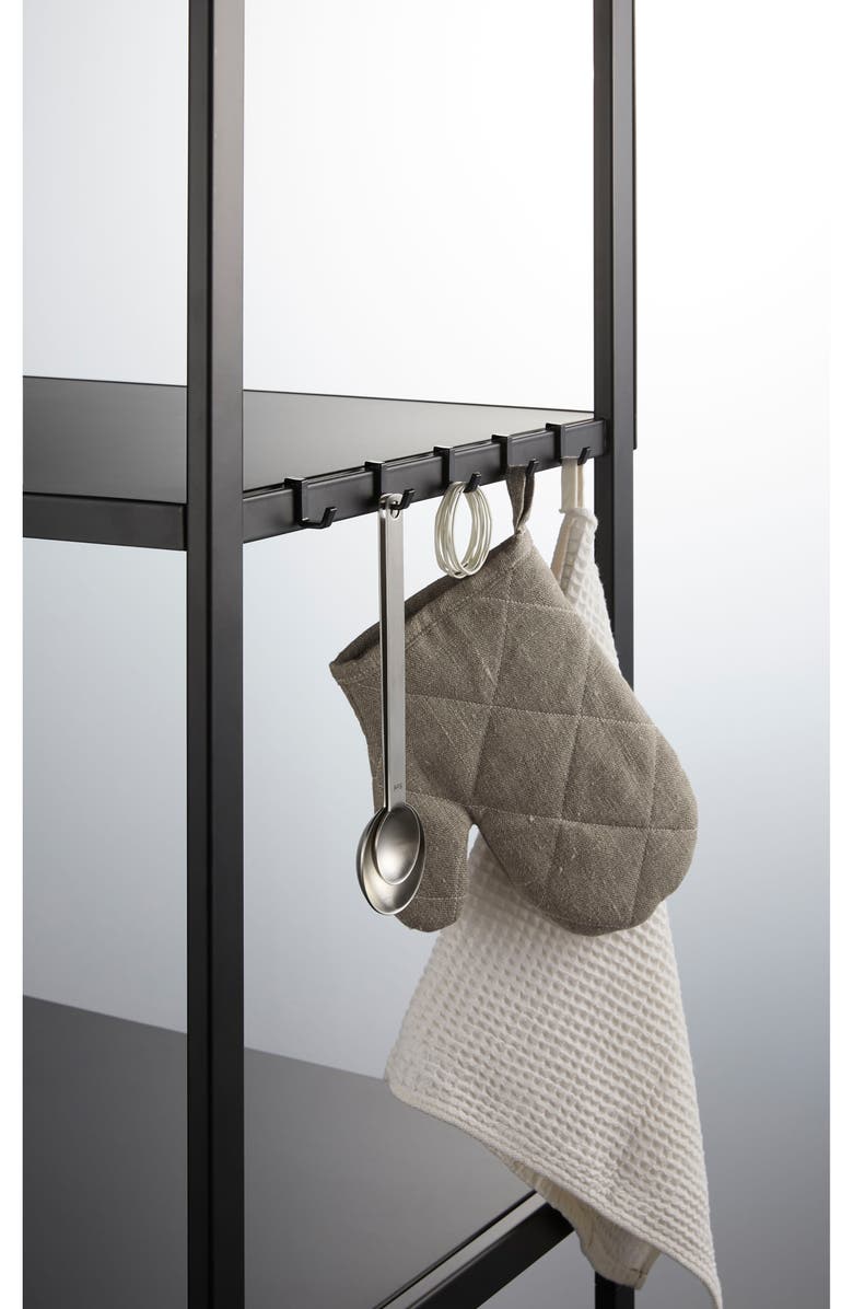 Yamazaki Tower 3-Tier Storage Rack, Alternate, color, Black