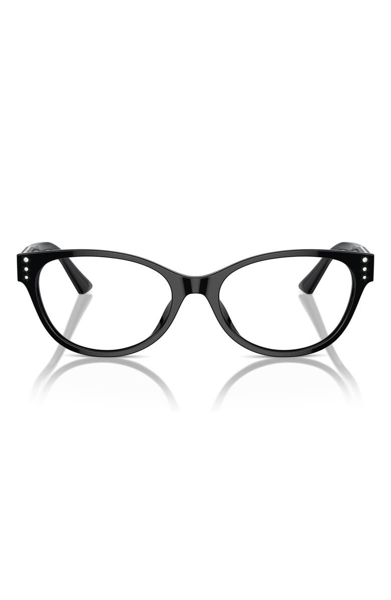 Jimmy Choo 54mm Oval Optical Glasses, Main, color, Black / Demo Lens