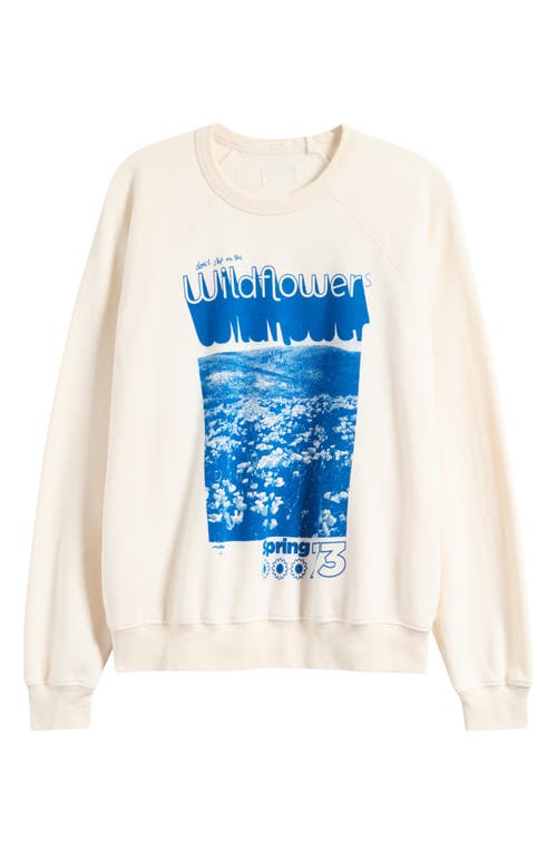 Mother The Biggie Concert Graphic Sweatshirt In Neutral