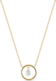 Bony Levy 18K Gold Liora Natural Dancing Diamond Circle Pendant Necklace