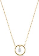 Bony Levy 18K Gold Liora Natural Dancing Diamond Circle Pendant Necklace