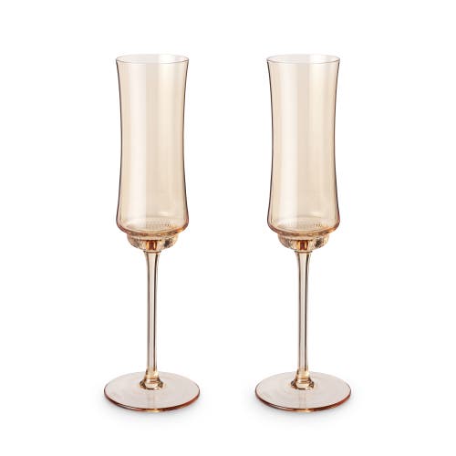 Twine Tulip Champagne Flutes In Brown