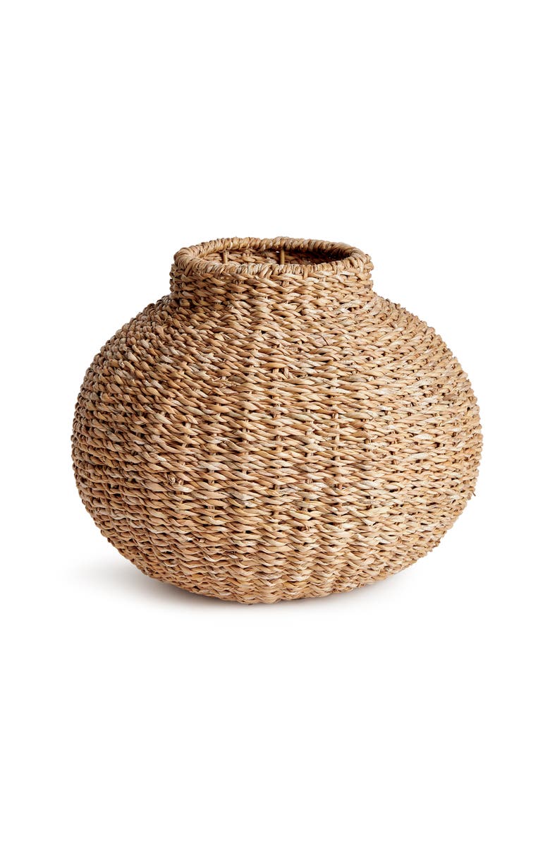 Napa Home & Garden Seagrass Round Vase, Main, color, Brown