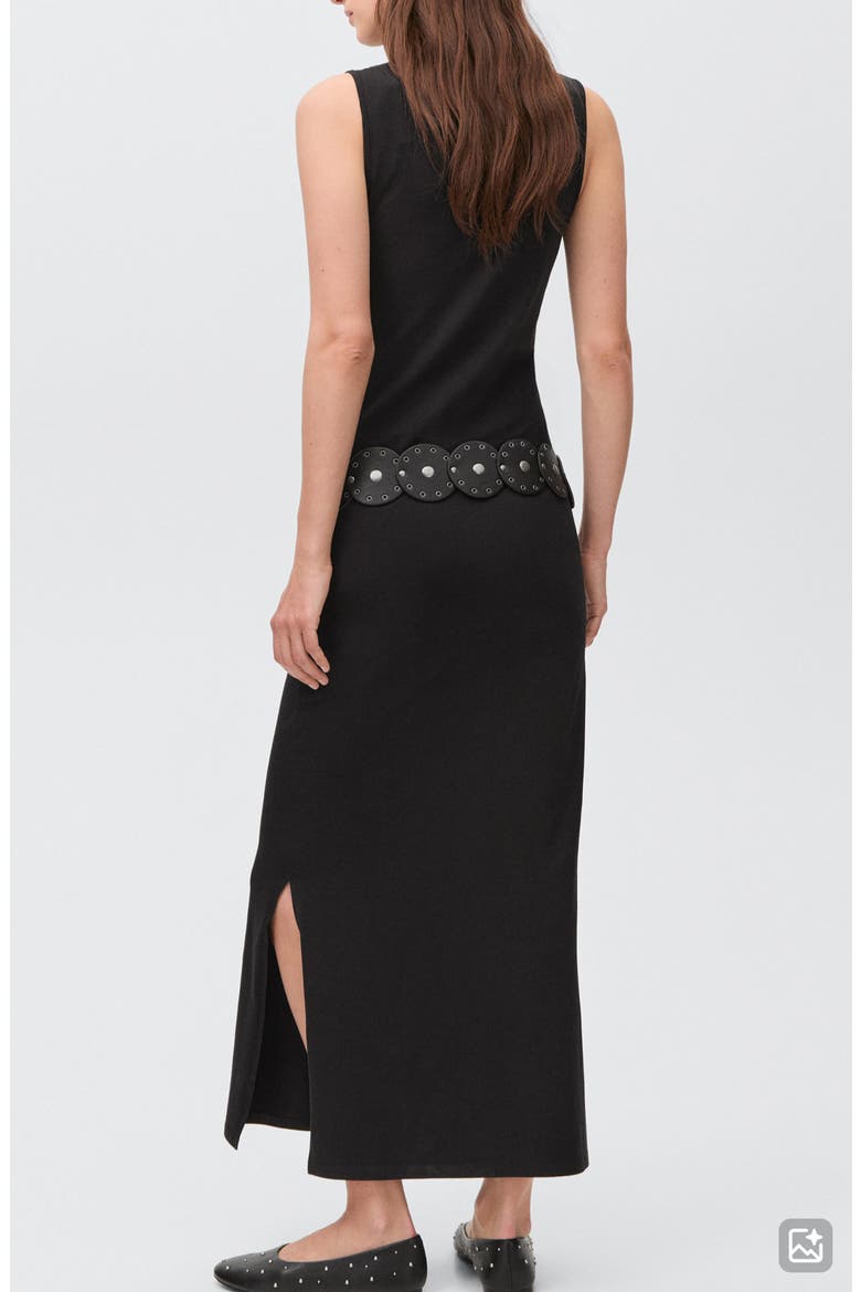 Knit Maxi Dress, Alternate, color, BLACK